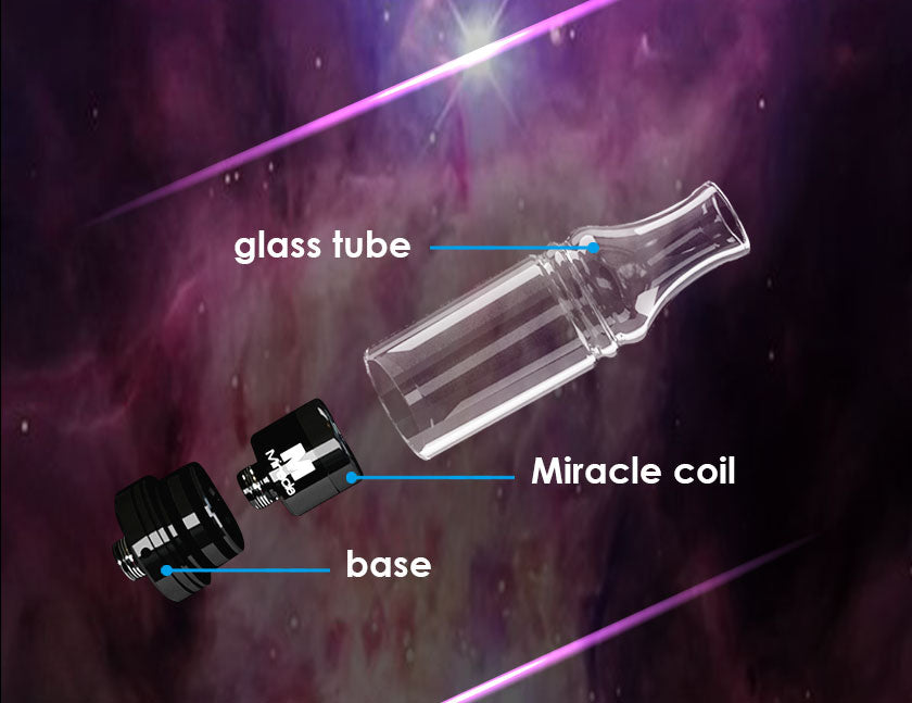 Ecapple Miracle Wax Vaporizer Atomizer Dab Pen Attachment 510 + fits Yocan Evolve plus & Magneto