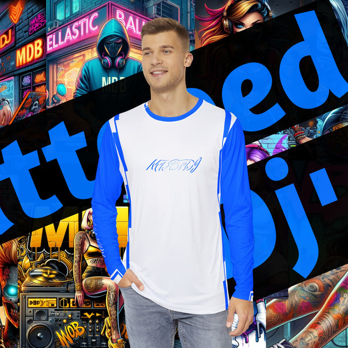 MDBTDJ#LSS-BLUWSQ Men's Long Sleeve Shirt Tattooed Dj's Limited Edition