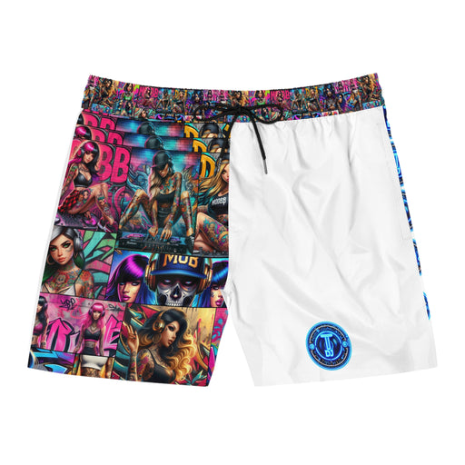 MDBTDJ#MLS1-W Men's Mid-Length Swim Shorts