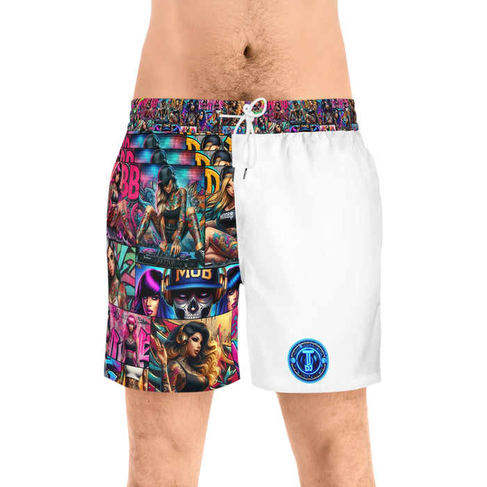 MDBTDJ#MLS1-W Men's Mid-Length Swim Shorts