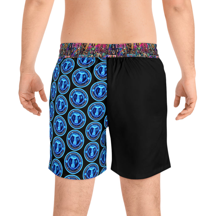 MDBTDJ#MLS1 Men's Mid-Length Swim Shorts Tattooed Dj's Limited Edition Swim Wear